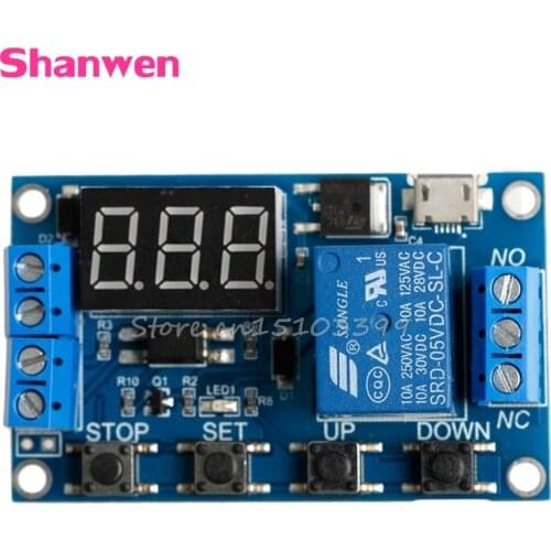 6-30V Relay Module Switch Trigger Time Delay Circuit Timer Cycle Adjustable G08 Whosale&DropShip
