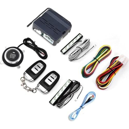 Ignition Centralized Lock Keyless Entry System Central Locking Car Alarm With Autostart Remote Firing Power Button Start Stop