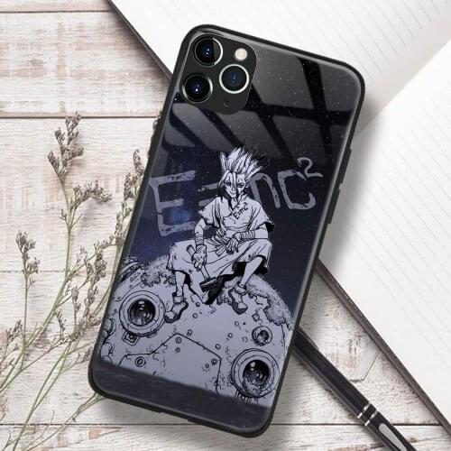 Ishigami Senkuu Dr STONE Anime Soft TPU Glass Phone Case for IPhone SE 6s 7 8 Plus X Xr Xs 11 12 Mini Pro Max Samsung