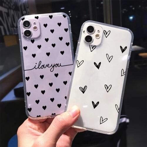 Cute Colour Love Heart Shaped Cover For Huawei P30 P20 Mate 20 10 Pro P40 Lite E P Smart 2021 2019 Y8P Y6P Nova 6 SE 4 3 2i Case
