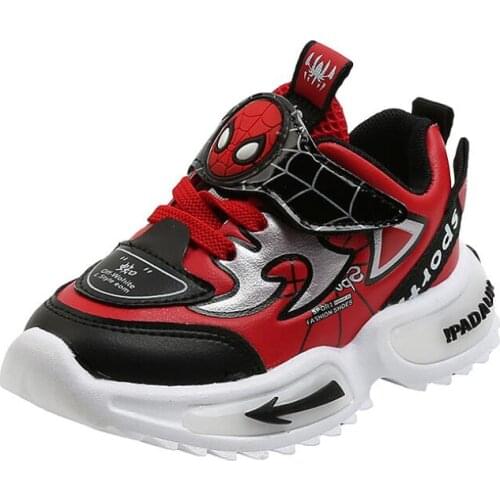 Spiderman Autumn kids shoes casual cotton boots kids non-slip martin boots boys girls sneakers baby sport shoes