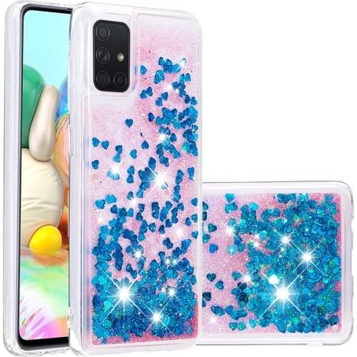 For Samsung Galaxy A51 A71 A81 A91 M30 A20e A10s J4 J6 A7 A9 A6 A8 plus 2018 A3 A5 A7 J3 J5 J7 2017 Quicksand Glitter Cover Case