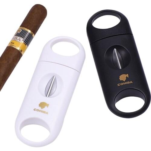 2021 Top Selling Cigar Cutter Creative Metal Portable Stainless Steel Blade V-Shaped Cigar Scissors for Men Boyfriend Gifts