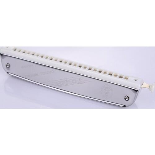 Chromatic Harmonica 24 Holes C Key Slive Professional Mouth Organ for Children Beginner Musical Education Boat Shape Harmonica