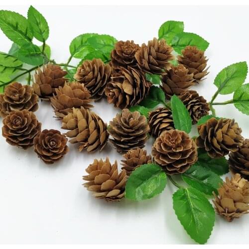 Mini Decorative Pinecone For Christmas Pine Cones Vase Bowl Filler Displays Craft s Christmas House Tree Hanging Ornament