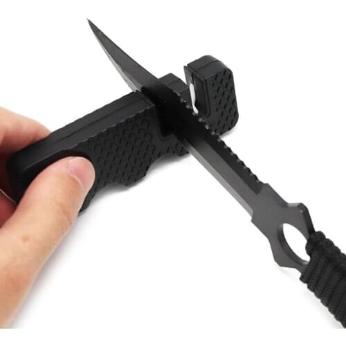 Knife Multi Multitool Hunt Sharpen Fish Gear Hook Pocket Tool Outdoor Mini Sharpener Nail File Camp Stone