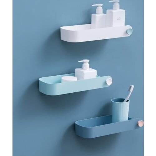 Wall Shelf Bathroom Kitchen Accessories Storage Organization Rectangular Storage Box Punch-Free Wall Organizer for xiaomi