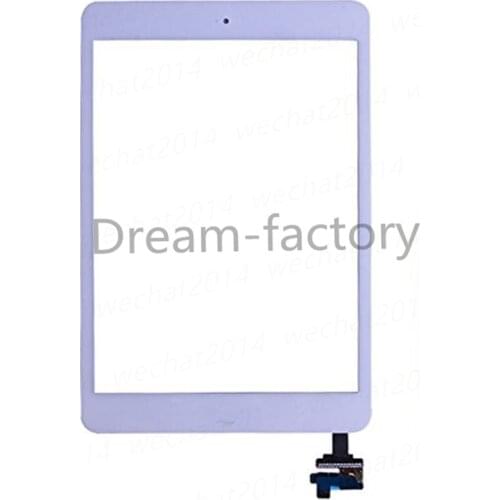 New Touch Screen Digitizer with Button and IC Connector Adhesive Sticker for iPad Mini 1 2 A1432 A1454 A1489 A1490