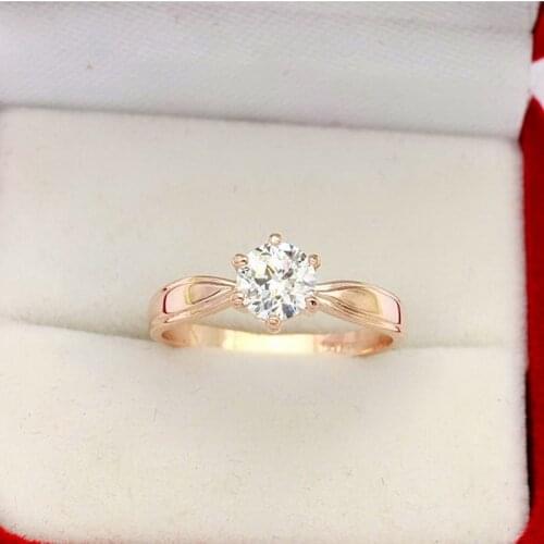 Italina Rigant Engagement Ring Made With Austrian Crystal Stellux Cubic Zirconia #RG91335