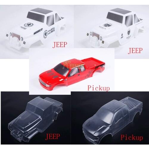Clear & Color PC Car Shell Body ( Jeep/Pickup) Fit for 1/8 HPI Racing Savage XL FLUX Rovan TORLAND Monster Brushless Truck