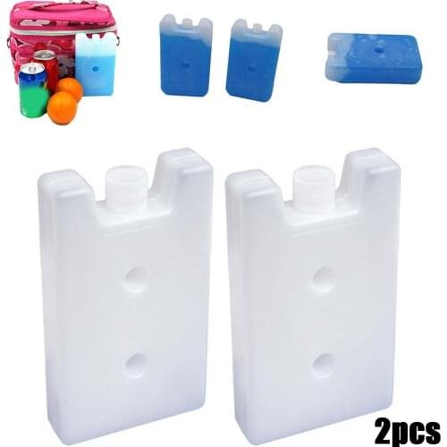 2pcs 16.5 X 9 X 3.5cm Empty Ice Pack 400ml Long-Lasting Reusable Ice Block Lunch Box Cool Packs In Stock Drop Shipping