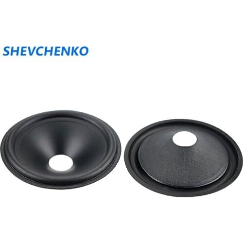 SHEVCHENKO 4 Inch Loudspeaker Paper Cone Basin Speaker Rubber Edge Drum Paper Basin For Repair Speaker Accessories Diy 2pcs