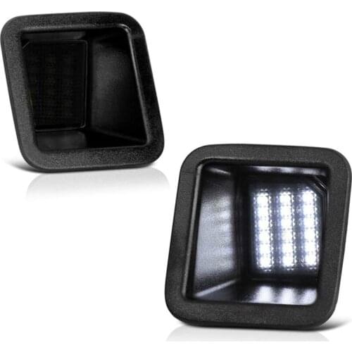 Super White License Plate Tag Lights Lamp Replacement Compatible with 2017-2019 Ford F250 F350 F450 Super Duty Canbus Error