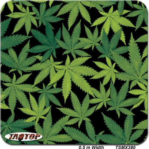 TSMX380 0.5m *2M green tree leaves camo water transfer printing film hydro dipping film hydrographic film