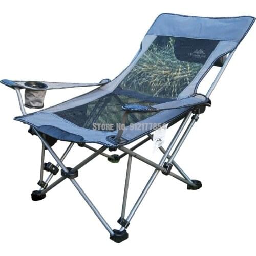 Outdoor Folding Chair Reclining Chair Simple Office Afternoon Nap Bed Chair Folding Escort Bed Chair Leisure Fishing Chair