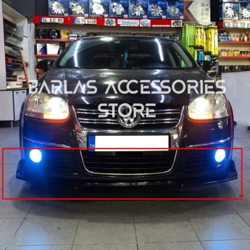 Volkswagen Golf 5 Mk5 Front Bumper Attachment 2005 2006 2007 2008 2009 Gloss Black 3 Pcs