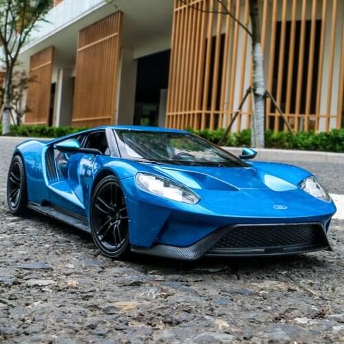 Welly 1:24 2017 Ford GT alloy car model Diecasts & Toy Vehicles Collect gifts Non-remote control type transport toy