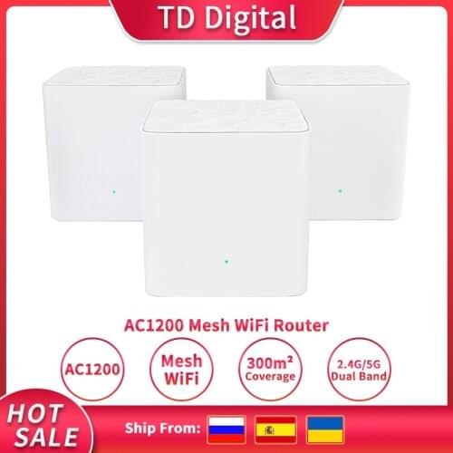 GW3 Whole Home Mesh Wifi Router WiFi Repeater with AC1200 2.4G/5.8GHz WiFi Wireless Router , APP Remote Manage