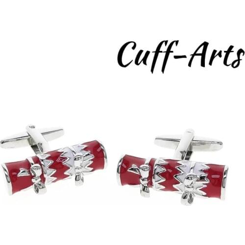 Cute Chrismas Cracker Cufflinks for Men Best Cufflinks Set Cufflinks Wedding Suit Shirt Cuff Links Men Accessories C10642