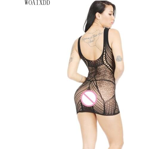 Women Sexy Lingerie Hot Erotic Lace Baby Doll Sexy Lingerie Plus Size Black Babydoll Sleepwear Dress Underwear