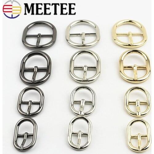 10pcs 16/19mm Bag Strap Adjuster Pin Buckle Metal Handbag Belt Buckles Webbing Clasp DIY Leather Crafts Sewing Accessories