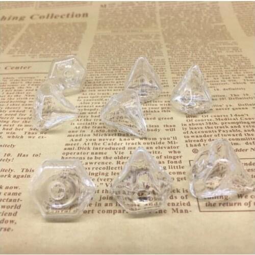 100sets/lot Transparent mini crystle glass globe cover glass bottle necklace pendant glass vials diy jewelry necklace accessory