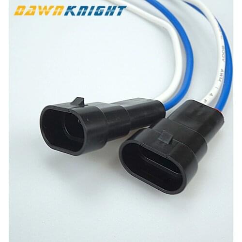 2PCS 9005 9006 Automobile Headlight Plug Fog Light Connector Hb3 Hb4 Socket High Quality Antioxidant Cable 3.2mm In Diameter
