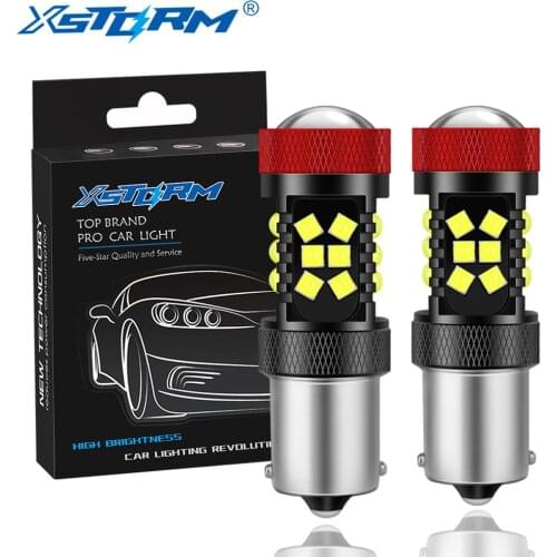 2pcs Canbus P21W LED 1156 BA15S Turn Signal BAU15S PY21W 1157 BAY15D P21/5W LED Bulbs Car Reverse Brake Lights Auto Lamp 12V