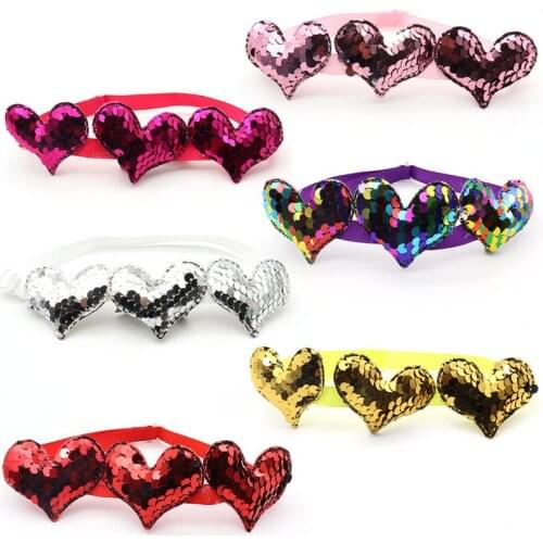 30/50 Pc Valentines Day Pet Supplies Love Heart Design For Small Medium Dogs Pet Bow Ties Wedding Party Dogs Accessories Bowtie