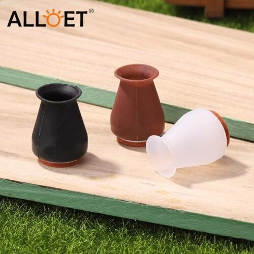 4pcs Silicone Furniture Leg Protection Covers Table Feet Slider Pads Floor Protector for 2-4cm Table Chair Legs Round Anti-slip