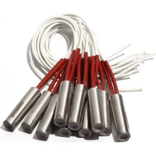 5PCS 13mm Diameter 25~35mm Length 304 Stainless Steel 110/220/380V Single-End Heater 100/110/120/130/140W Mold Heating Element