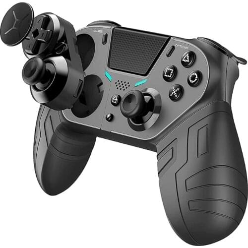 Wireless Game Controller Gamepad Joystick with 4x Programmable Back Buttons Compatible with PS4 Elite/Slim/Pro Console