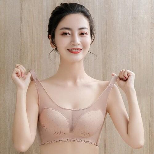 Roseheart Summer New Women Fashion Yellow Pink Wireless Sexy Bras Push Up Padded One-Piece Bras Bralette Women Underwear