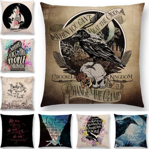 Decorative Letters Colorful Design Pattern Cushion Cover Gorgeous Language Sofa Throw Pillow Case Decor