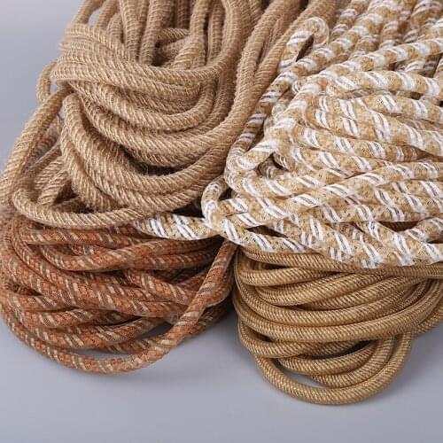 8mm Jute Rope Cord String Twisted Ribbon Crafts Sewing DIY Weeding Church Party Decoration 30Yard
