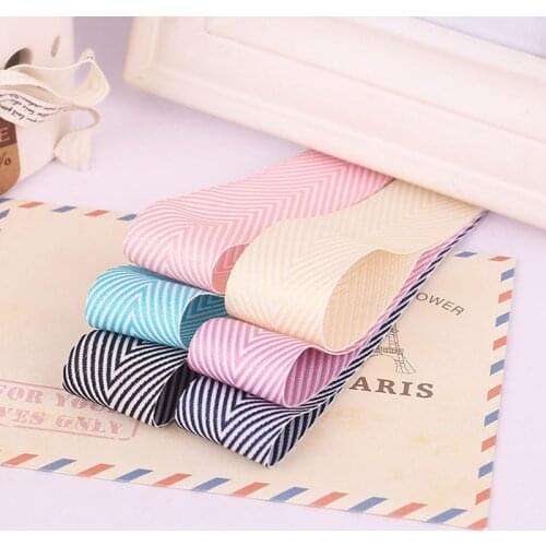 Cotton Ribbon Herringbone Tape Webbing Korean 25mm Style DIY Wedding Party Decoration Webbing Crafts Gift BBXI-04