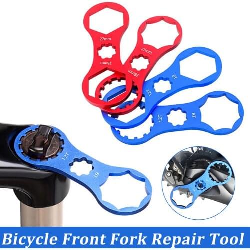 MTB Bike Front Fork Shock Absorber Repair Tool Bicycle 8T-12T 27/28mm Wrench for Santuo XCM/XCR/XCT/RST Front Fork Removal Tools