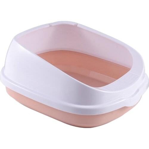 Pet Toilet Bedpan Anti Splash Cats Litter Box Cat Tray With Scoop Kitten Dog Clean Toilette Plastic Sand Box Cat Supplies