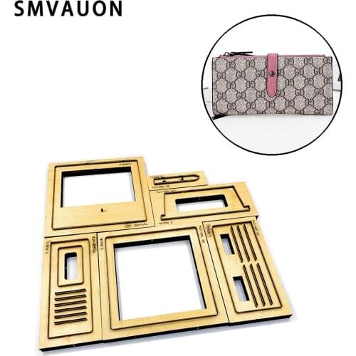 Leather tools wooden cutting dies stylish folding wallet suitable for common die-cutting machines in the market