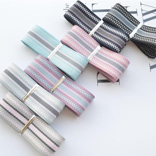 1Yard/lot) 25mm Stripe Grosgrain Fabric Ribbon Embroidered Applique Sewing Craft Wedding Clothing Accessories Hair Bow Material