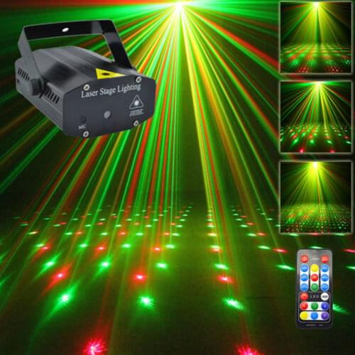 Mini IR Remote RG Galaxy Meteor Star Lighting Shower Laser Projector Lumiere Light Dsico DJ Home Party Xmas Stage Strobe Lamp