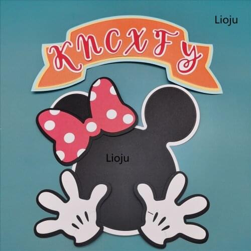 Mouse head Bowknot DIES Scrapbooking Metal Cutting Dies New Craft Stamps Die Cut Embossing Card Making Stencil Frame