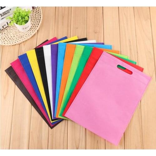 Wholesle Shopping Bags Eco Friendly Packing Bag Harmless Shopping Bags Non-woven customized bag 300*250MM 12 Colors SN1319