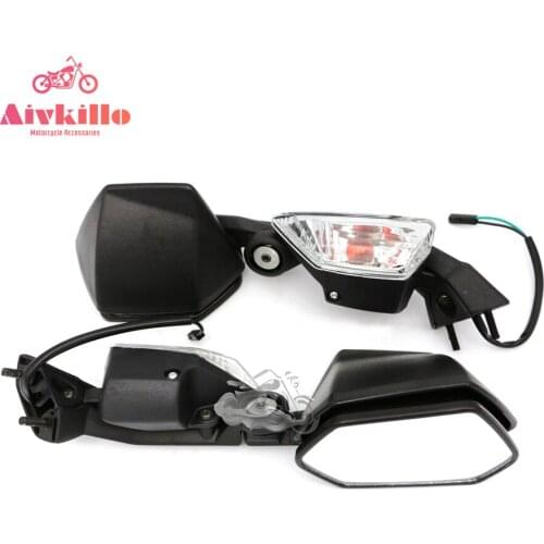 Turn Signal Side Rear View Mirrors For Kawasaki Ninja ZX10R 2008-2011 ZX-10R 2009 2010 New