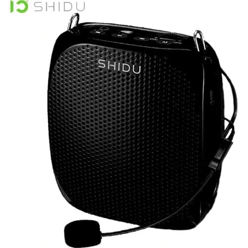 SHIDU S258 10W Portable Voice Amplifier Wired Microphone Mini Audio Speaker Natural Stereo Sound Loudspeaker For Teachers Speech