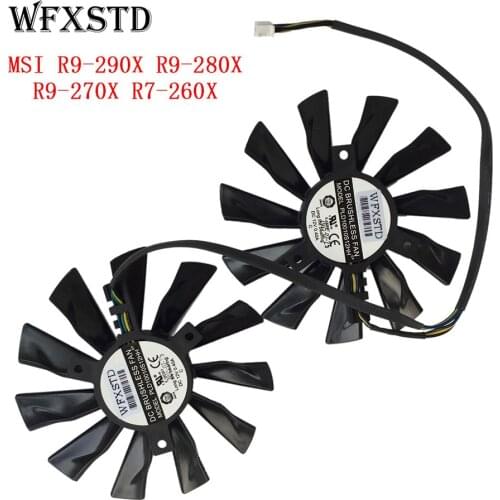 New Cooling Fan For MSI R9-290X R9- 280X R9-270X R7-260X GAMING PLD10010S12HH Laptop Cooler Radiators Cooling Fan