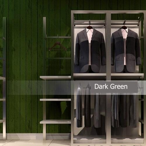 Vintage Dark Green Wood Grain Wallpaper 3d TV Backdrop Retro Stripes Print Wall Paper Roll Bedroom Mural Wall Covering 10m J228