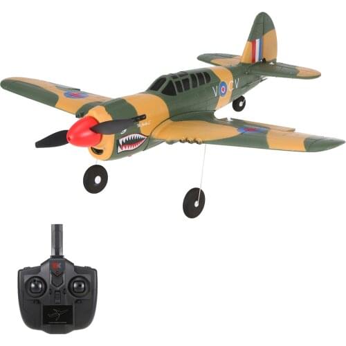 Wltoys XKS A220-P40 RC Plane Remote Controlled Aircraft Fighter 4 Channel 2.4Ghz EPP Crash Resistant Easy Control for Beginners
