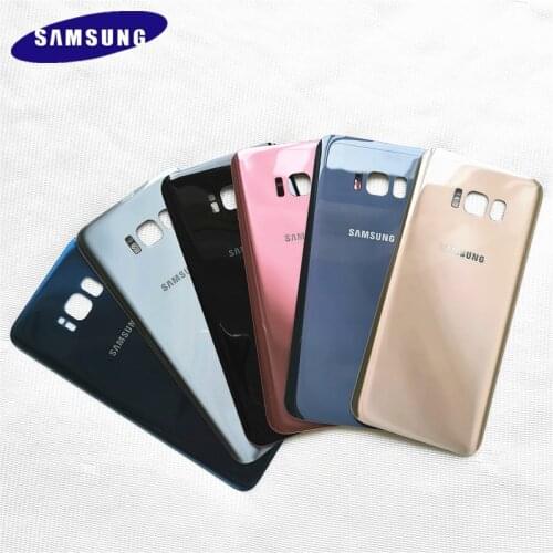 SAMSUNG Galaxy S8 G950 S8+ S8Plus G955 Back Battery Cover Door Rear Glass Housing Case Replacement Replace Battery Cover &Logo