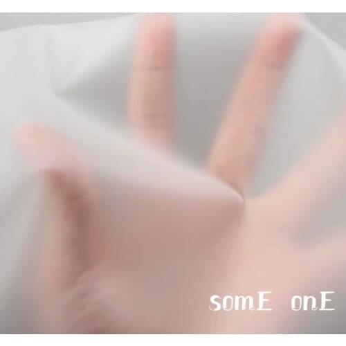 Frosted White TPU Fabric PVC Plastic Film Waterproof DIY Crystal Bags Raincoat See-through Clothing Designer Fabric 50*137cm